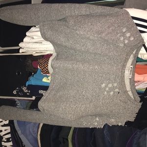 Grey forever 21 crop top